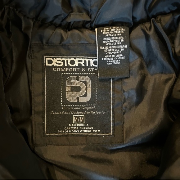 Distortion Jacket Vest Style Brown Size Medium - Picture 4 of 4
